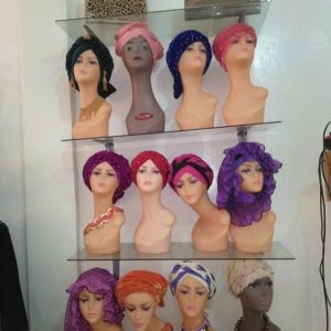 Wigs, clothes,shoes, perfumes, accessories,school bags etc